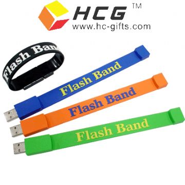 Usb Flash Drive With Silicone Bracelet